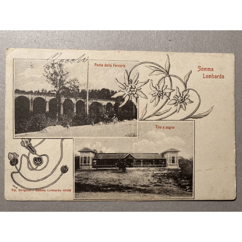 FOTO STORICHE TSN SOMMA LOMBARDO CARTOLINA